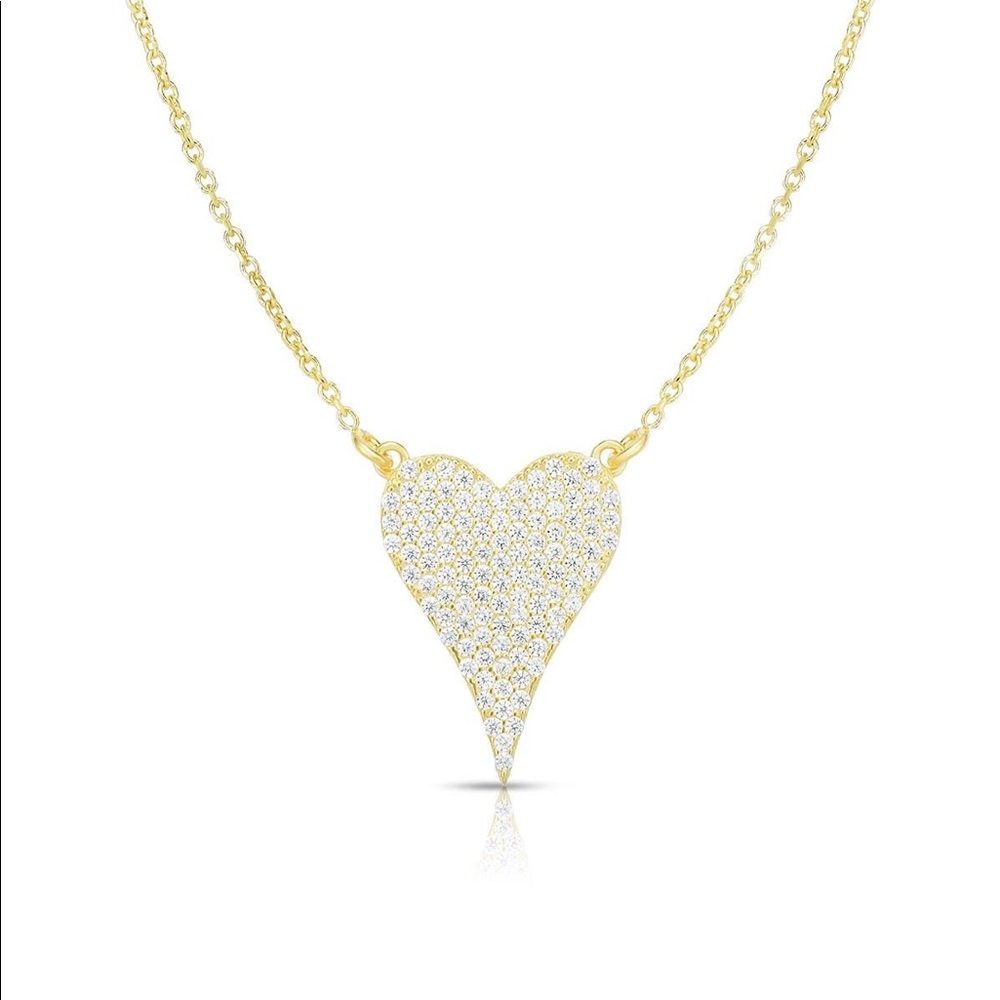 Gold heart necklace